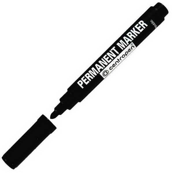 Маркер Centropen 2мм черный круглый
