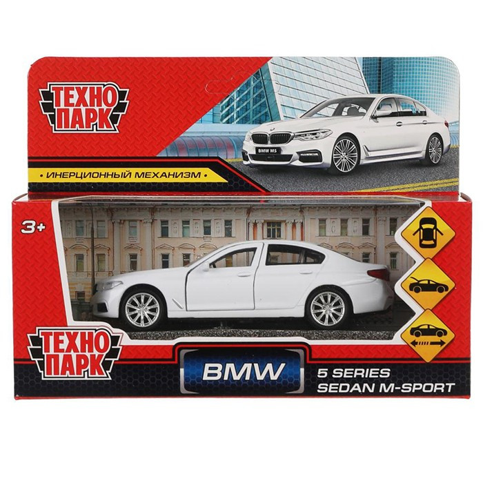 Модель металл BMW 5-ER SEDAN M-SPORT белый Технопарк в кор 5ER-12-WH