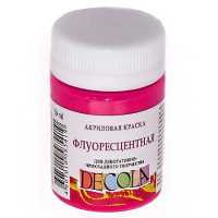Акрил Decola флуоресцентная 50 мл Карминовая Арт.4328319