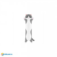 Мягкая игрушка "Кот батон" серый обнимашка 50см 21306/50
