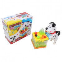 Интерактивная развивающая игрушка Shantou Gepai Собачка с тортом 3039A