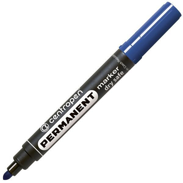 Маркер Centropen 2мм синий круглый К 8566 0106