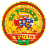 Медаль картонная "За успехи в учебе / творчестве / жизни класса" 105 мм. Открытая планета 66.324