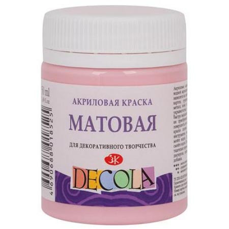 Акрил Decola 50мл матовый светло-розовая Арт. 14328372