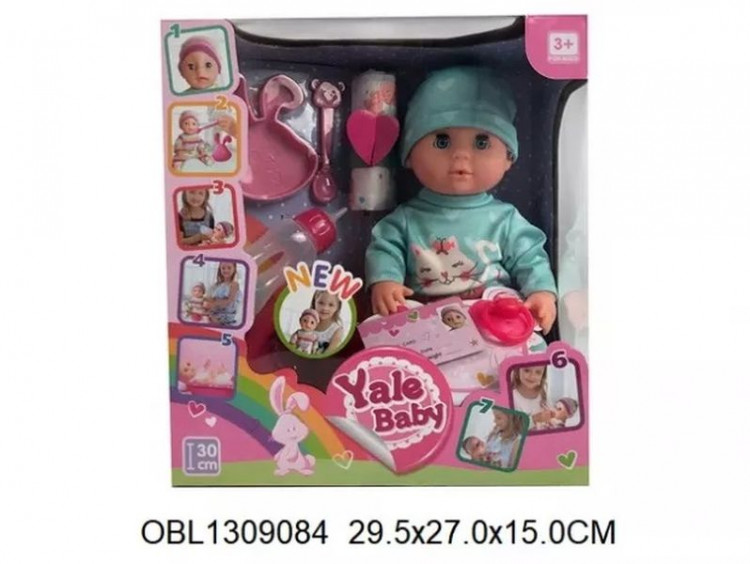 Пупс Bi-Bi-Born 30 см моргающие глазки, пьёт, многофункциональная, в кор 29,5х27х15 см147589