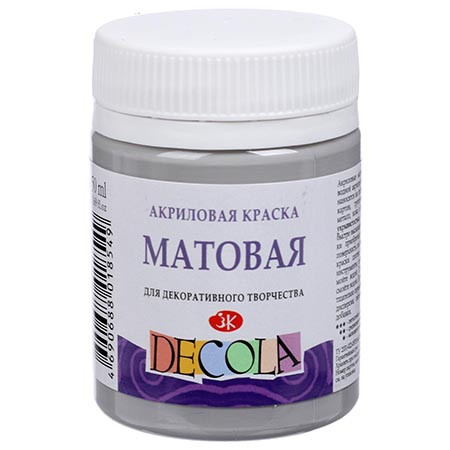 Акрил Decola 50мл матовый серая Арт. 14328814