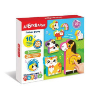 Азбукварик Музыкальная игрушка Музыкальные Пазл Собери ферму 2939