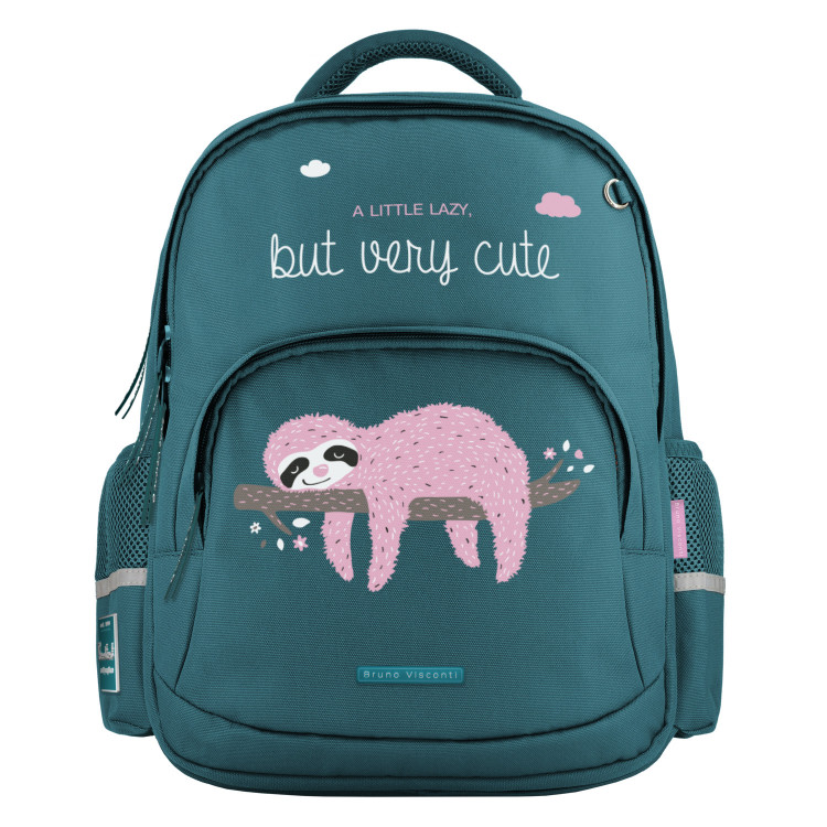 Рюкзак бирюзовый с эргономичной спинкой "PINK SLOTH" 818336