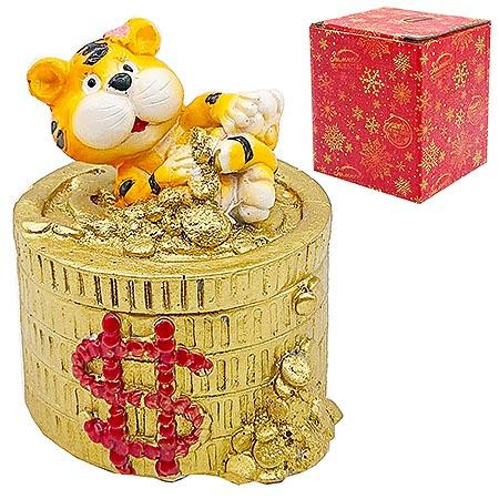 Символ года KWELT фигурка Тигр 6*6,5см, полистоун, картонная упаковка 7,5*8,5*7см К-20425