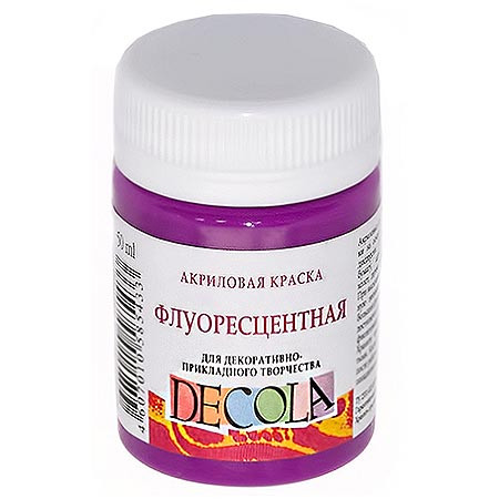 Акрил Decola 50мл флуоресцентная фиолетовая средняя 4328610