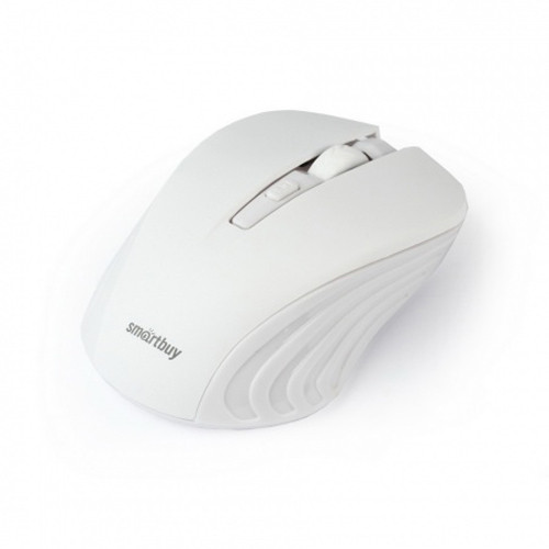 Мышь " SmartBuy " 340 One беспроводная оптическая, 4 кнопки, белая, 800/1200 /1600 DPI, USB