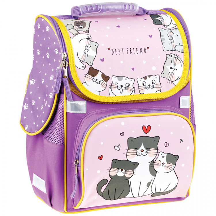 Рюкзак ArtSpace Junior "Meow" 37*28*21см, 1 отделение, 3 кармана, анатомическая спинка Uni_17708