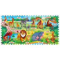 Коврик-пазл FS-ZOO Зоопарк 8 элементов